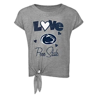 Préscolaire et tout-petit gris chiné/bleu marine Penn State Nittany Lions Forever Love T-shirt leggings