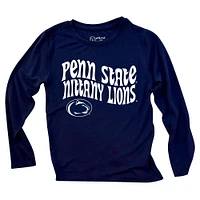 Toddler Wes & Willy  Penn State Nittany Lions Long Sleeve Top and Striped Tri-Blend Leggings Set