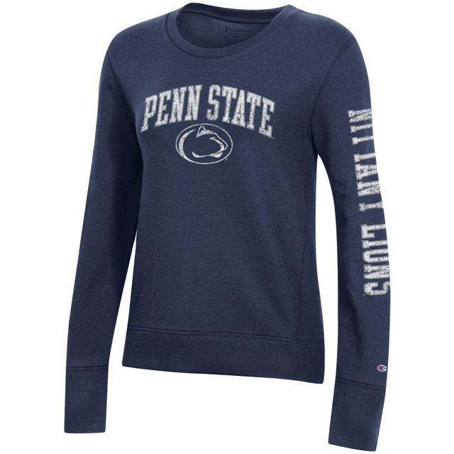 Sweat-shirt en molleton Champion Navy Penn State Nittany Lions University 2.0 pour femme