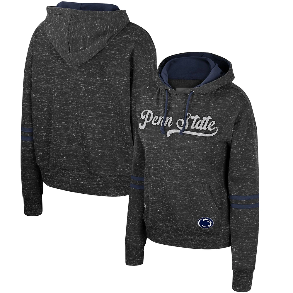 Women's Colosseum Charcoal Penn State Nittany Lions Catherine Speckle Pullover Hoodie