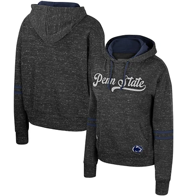 Sweat à capuche Colosseum Charcoal Penn State Nittany Lions Catherine Speckle pour femmes