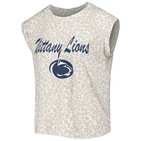 Women's Concepts Sport  Cream Penn State Nittany Lions Montana T-Shirt & Shorts Sleep Set