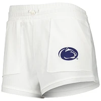 Women's Concepts Sport  White Penn State Nittany Lions Sunray Notch Neck Long Sleeve T-Shirt & Shorts Set