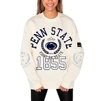 Women's Gameday Couture Cream Penn State Nittany Lions Slay Pullover Sweatshirt
