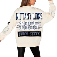 Women's Gameday Couture Cream Penn State Nittany Lions Slay Pullover Sweatshirt