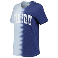 Women's Gameday Couture Navy Penn State Nittany Lions Find Your Groove Split-Dye T-Shirt