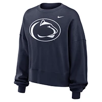 Women's Nike Navy Penn State Nittany Lions Oversized Essential Pullover Sweatshirt