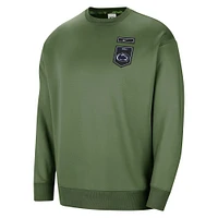 Women's Nike Olive Penn State Nittany Lions Military Collection All-Time Performance Crew Pullover Sweatshirt