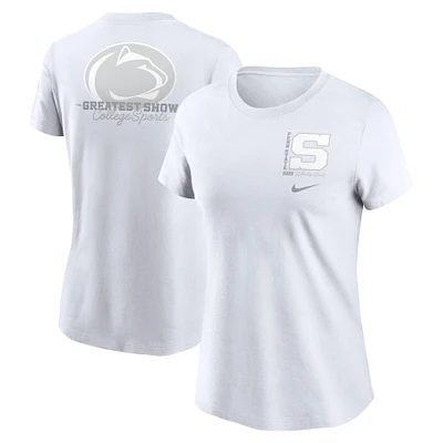 T-shirt Nike blanc Penn State Nittany Lions 2025 pour femme