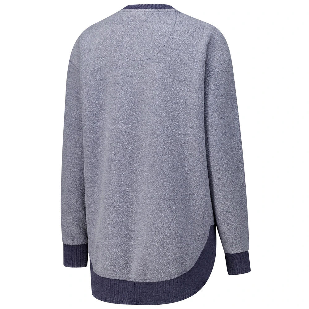 Women's Pressbox Navy Penn State Nittany Lions Ponchoville Pullover Sweatshirt