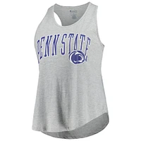 Profil pour femme Gris chiné Penn State Nittany Lions Arch Logo Débardeur dos nageur à encolure dégagée