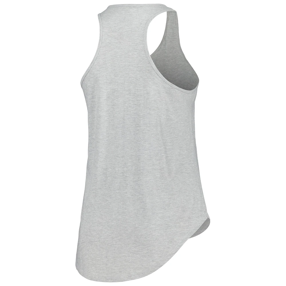 Profil pour femme Gris chiné Penn State Nittany Lions Arch Logo Débardeur dos nageur à encolure dégagée