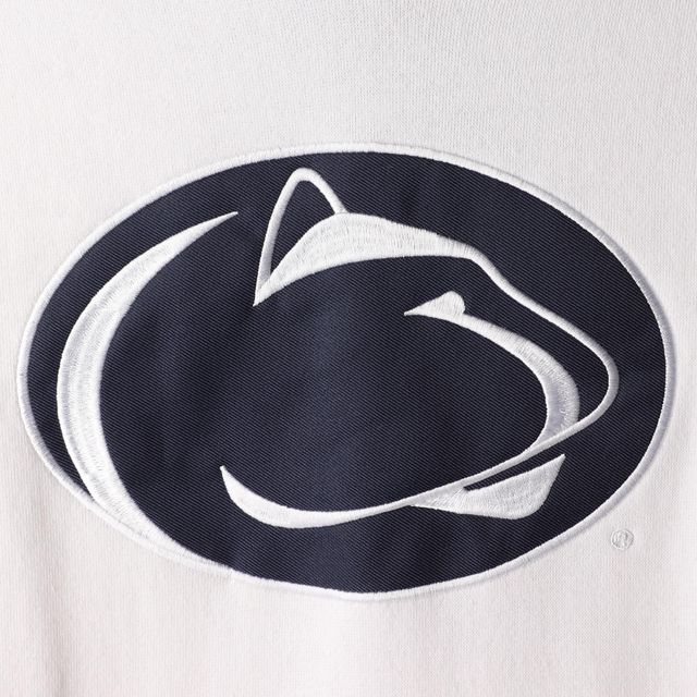 Sweat à capuche blanc avec grand logo de l'équipe Nittany Lions Penn State pour femmes