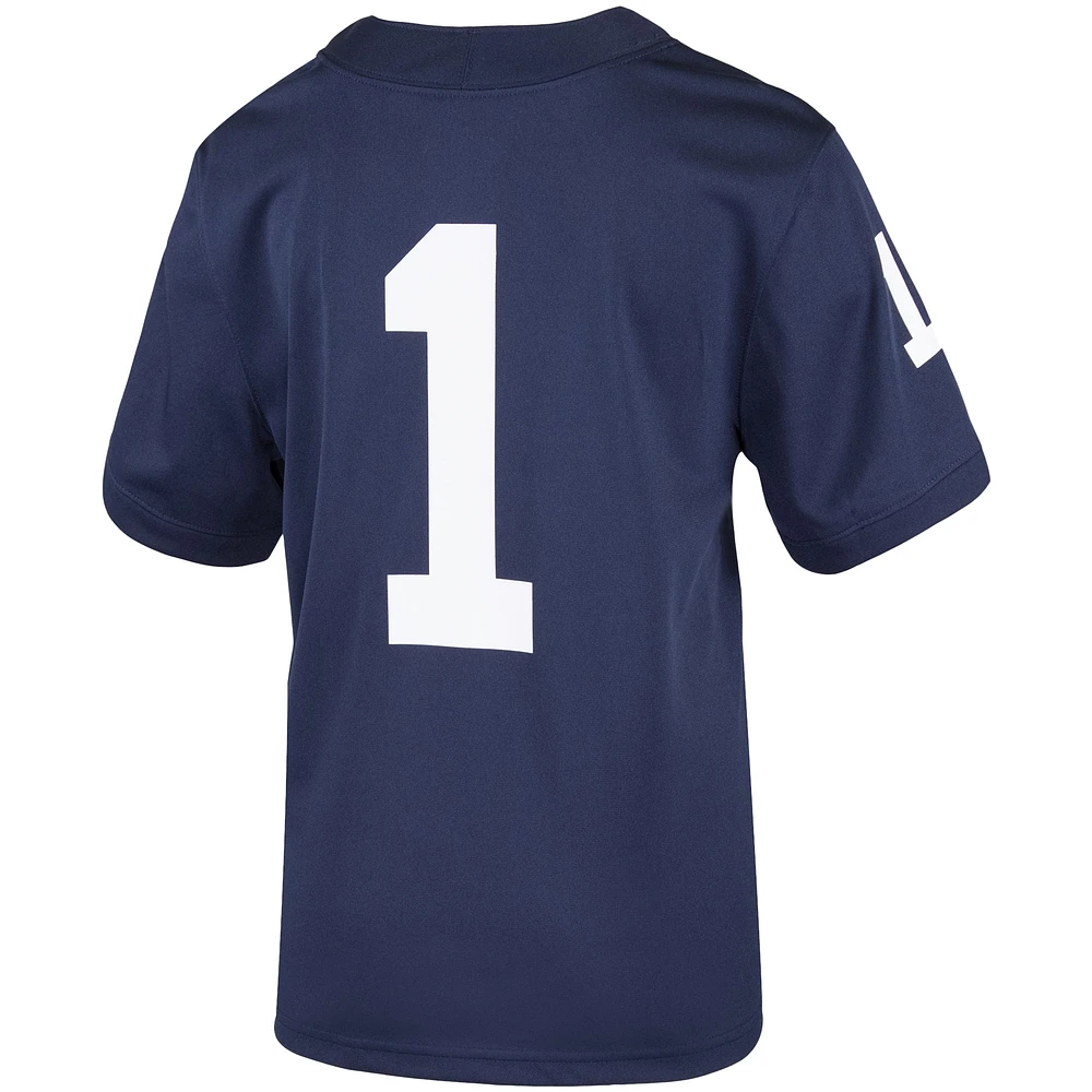Youth Nike #1 Navy Penn State Nittany Lions Team Replica Football Jersey