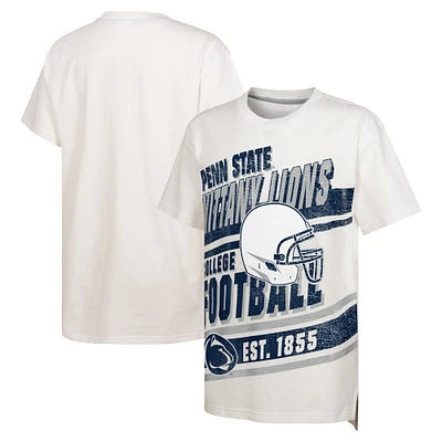 T-shirt surdimensionné blanc pour jeunes Penn State Nittany Lions « Let's Get Loud »