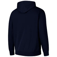 Men's Colosseum Navy Pennsylvania Quakers Arch & Logo 3.0 Pullover Hoodie