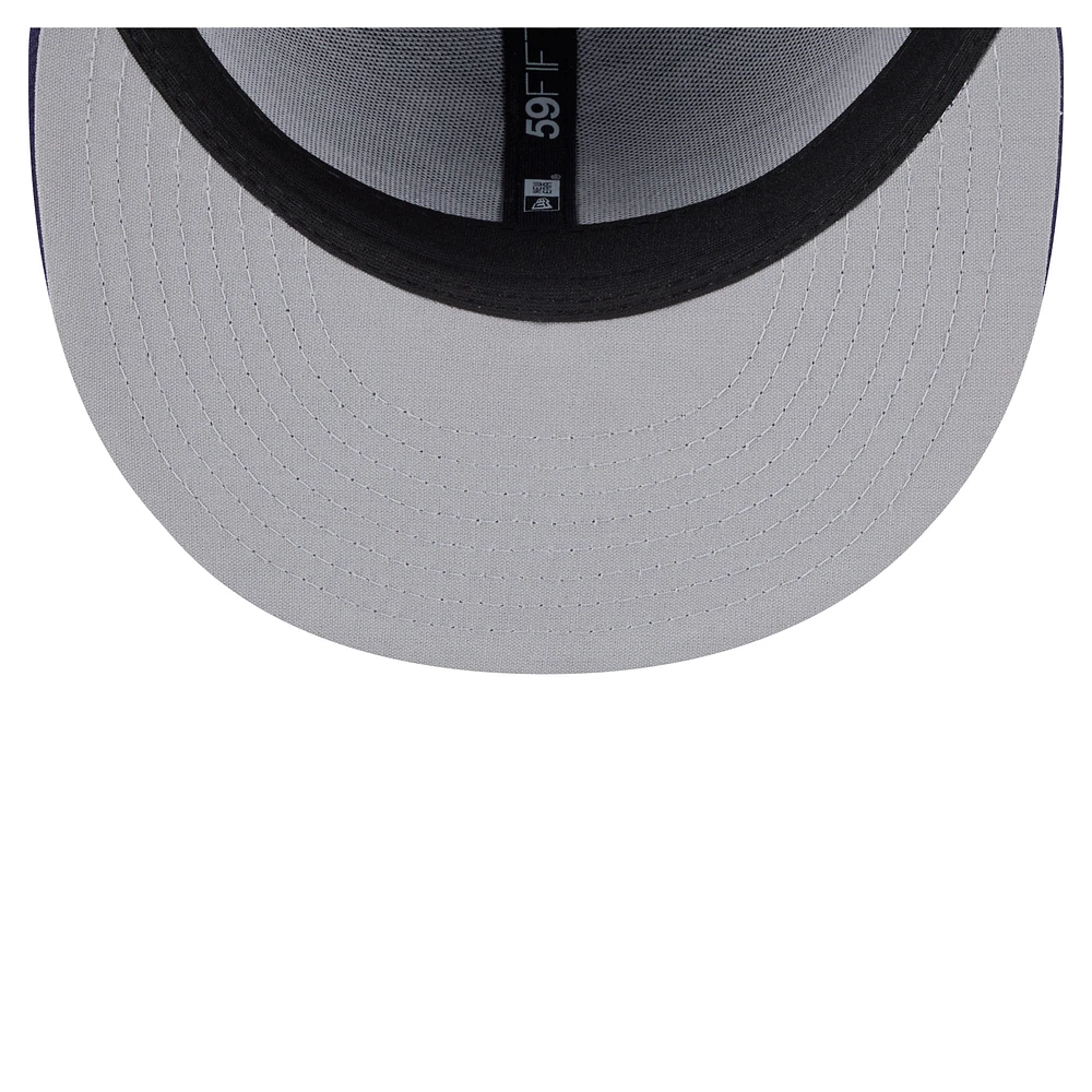 Men's New Era  Navy Pensacola Blue Wahoos Authentic Collection 59FIFTY Fitted Hat