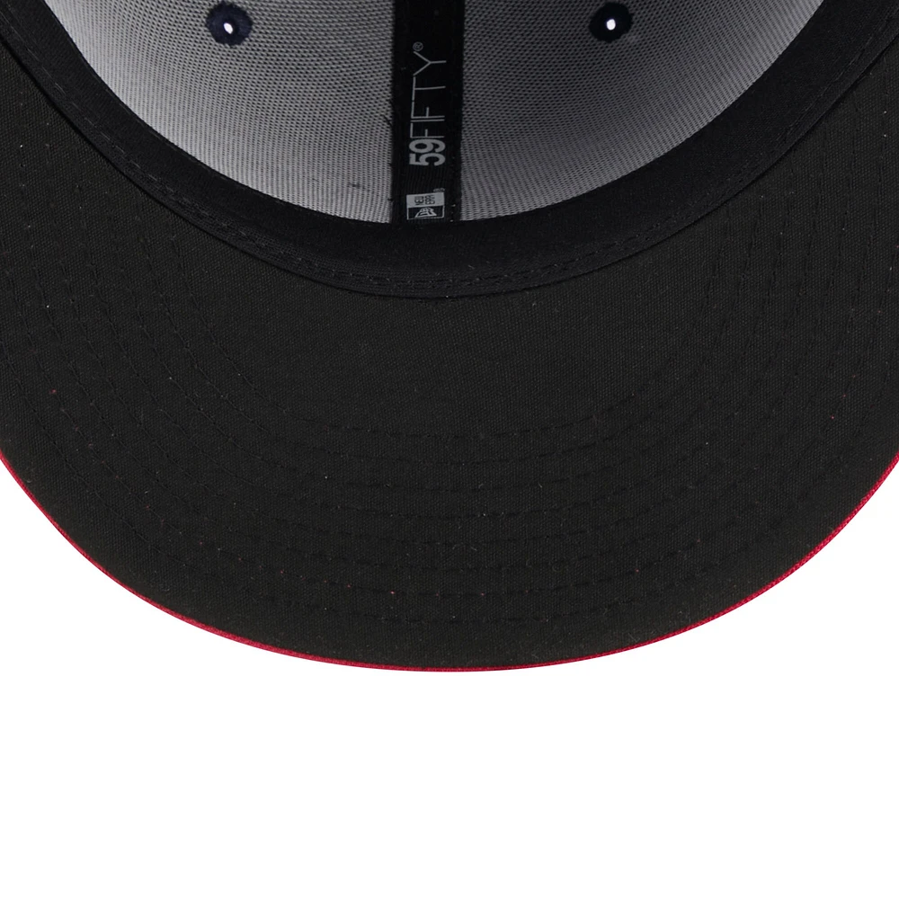 Men's New Era Navy Pensacola Blue Wahoos Authentic Collection Alternate Logo 59FIFTY Fitted Hat