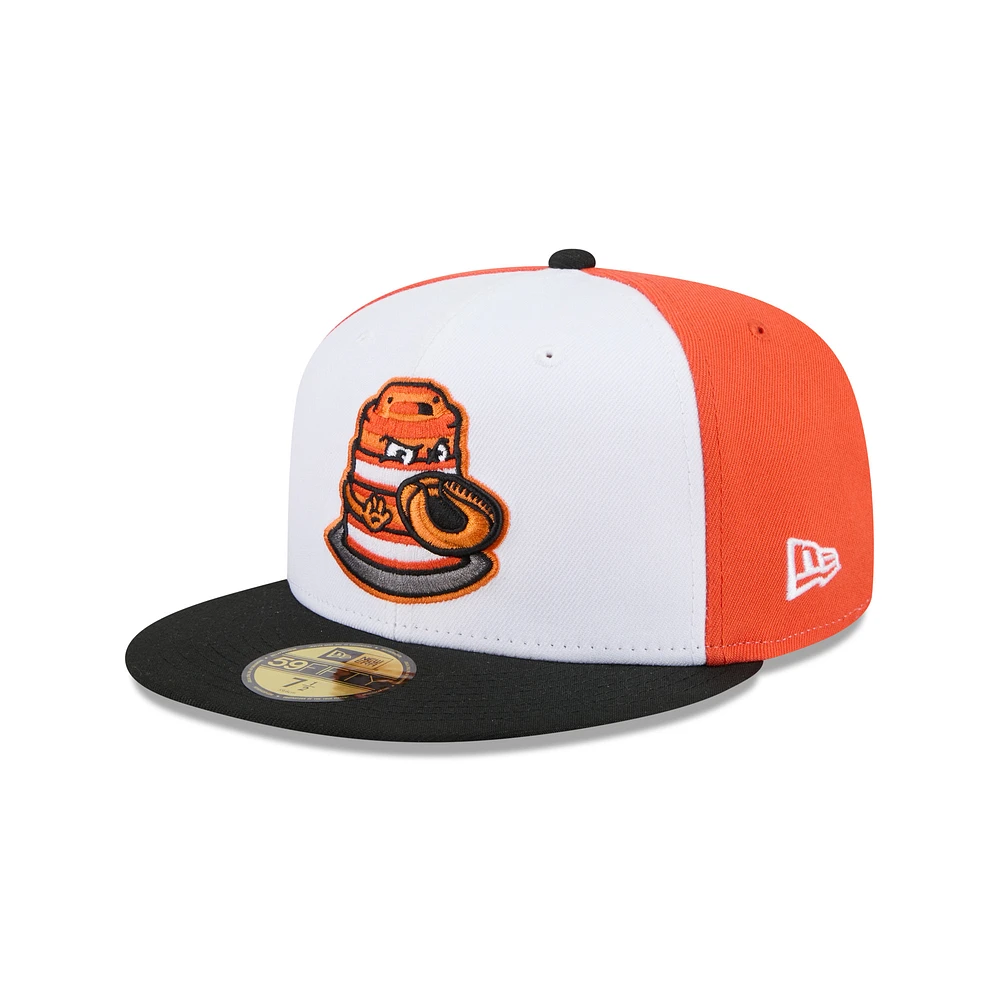 Men's New Era White Peoria Chiefs Theme Nights 59FIFTY Fitted Hat