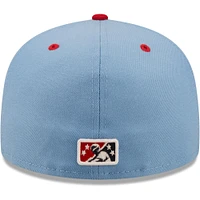 Men's New Era Light Blue Peoria Chiefs Authentic Collection 59FIFTY Fitted Hat