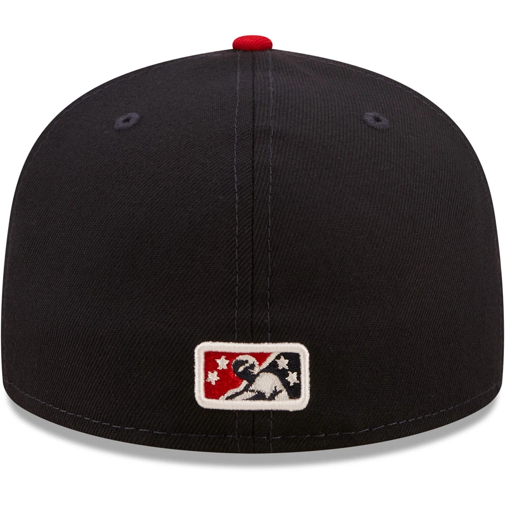 NWE PCHIEF NAVY ALT MIB AUTHENTIC COLLECTION 59FIFTY HATMENHIC