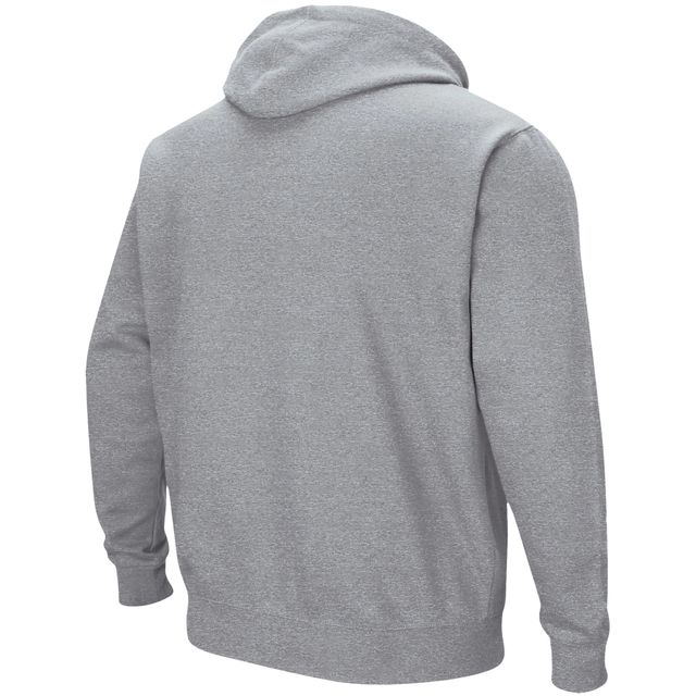 Chandail à capuchon Colosseum gris chiné Pepperdine Waves Arch et logo pour hommes