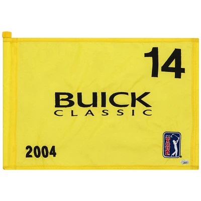 PGA TOUR Event-Used #14 Yellow Pin Flag from The Buick Classic on June 10th to 13th 2004