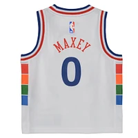Infant Nike Tyrese Maxey White Philadelphia 76ers 2024/25 Swingman Player Jersey - City Edition