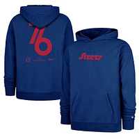Sweat à capuche double crossover Foundation '47 Royal Philadelphia 76ers 2024/25 City Edition pour homme
