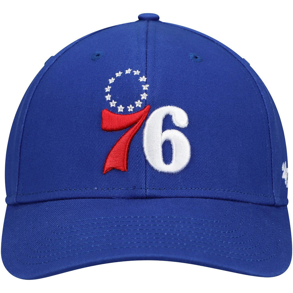 Men's '47 Royal Philadelphia 76ers Legend MVP Adjustable Hat