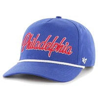 Men's '47  Royal Philadelphia 76ers Overhand Logo Hitch Adjustable Hat