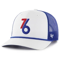 Casquette ajustable pour homme Philadelphia 76ers City Edition 2024/25 '47 White/Royal
