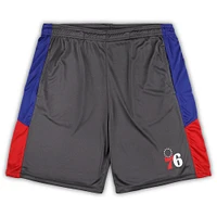 Short grand et Fanatics gris Philadelphia 76ers pour hommes