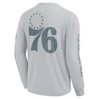 Men's Fanatics Gray Philadelphia 76ers Elements Strive Long Sleeve T-Shirt