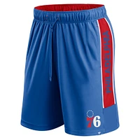 Short Fanatics Royal Philadelphia 76ers Win the Match pour hommes