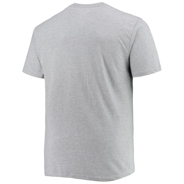 T-shirt gris chiné Philadelphia 76ers Big & Tall Heart Soul pour homme