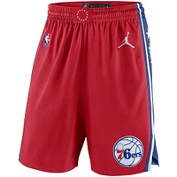 Men's Jordan Brand Red Philadelphia 76ers Statement Edition Swingman Shorts