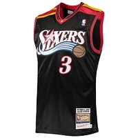 Men's Mitchell & Ness Allen Iverson Black Philadelphia 76ers 2006 Hardwood Classics Authentic Jersey