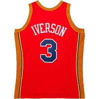 Maillot Swingman Mitchell & Ness Allen Iverson rouge Philadelphia 76ers 2004/05 Hardwood Classics pour hommes