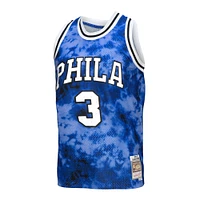 Men's Mitchell & Ness Allen Iverson Royal Philadelphia 76ers 1996/97 Hardwood Classics Galaxy Swingman - Jersey
