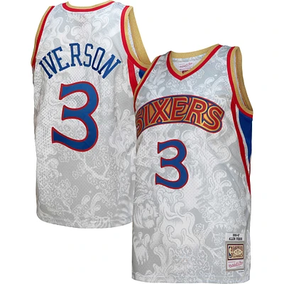 Mitchell & Ness Allen Iverson pour hommes Philadelphia 76ers 1996/97 Hardwood Classics Lunar New Year - Maillot Swingman