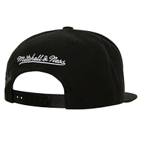 Men's Mitchell & Ness Black Philadelphia 76ers Champ Stack Snapback Hat