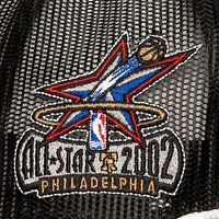 Men's Mitchell & Ness Black Philadelphia 76ers Roper Meshback Trucker Snapback Hat