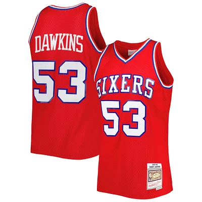 Maillot Swingman Mitchell & Ness Darryl Dawkins rouge Philadelphia 76ers Hardwood Classics 1979/80 pour hommes