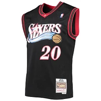 Maillot Swingman Mitchell & Ness Eric Snow pour hommes des Philadelphia 76ers 2000/01 Hardwood Classics noir