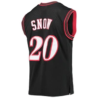 Maillot Swingman Mitchell & Ness Eric Snow pour hommes des Philadelphia 76ers 2000/01 Hardwood Classics noir