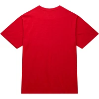 Men's Mitchell & Ness Red Philadelphia 76ers Hardwood Classics Legendary Slub T-Shirt