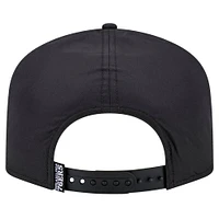 Men's New Era Black Philadelphia 76ers Vented 9FIFTY A-Frame Snapback Hat
