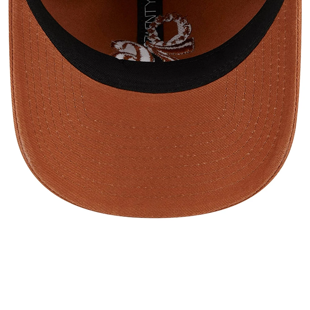 Men's New Era Brown Philadelphia 76ers Colorpack Tonal 9TWENTY Adjustable Hat