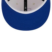 Men's New Era Cream Philadelphia 76ers Piped Pop Panel 59FIFTY Fitted Hat